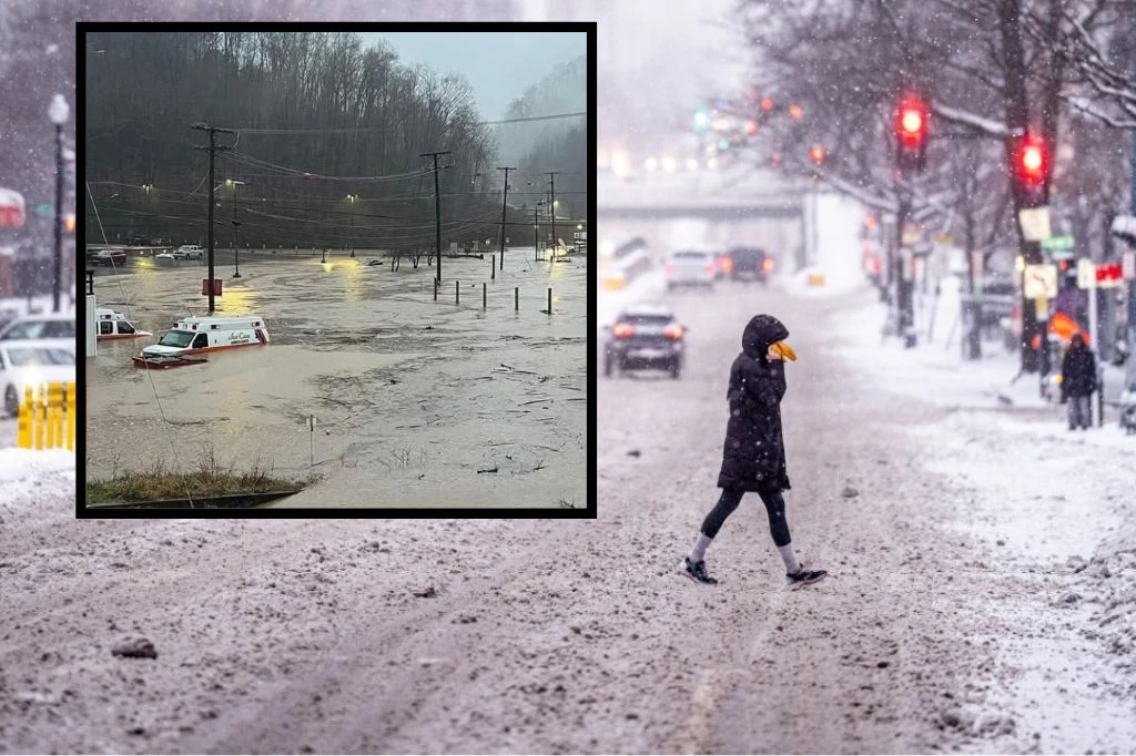 Skrajna pogoda w USA. Nadciągają śnieżyce, powodzie, osuwiska błotne i tornada Skrajna pogoda w USA. Nadciągają śnieżyce, powodzie, osuwiska błotne i tornada