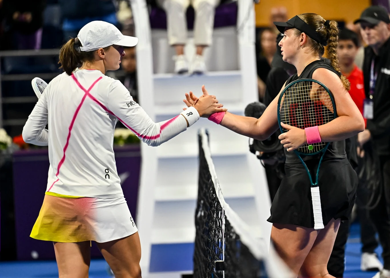 Iga Świątek i Jelena Ostapenko Iga Świątek i Jelena Ostapenko