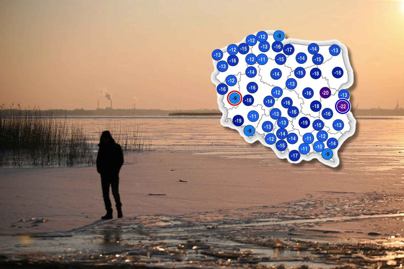 Mogliśmy doświadczyć najmroźniejszej nocy tej zimy - twierdzi IMGW. Rano temperatura odczuwalna we Włodawie wynosiła -22 stopnie Mogliśmy doświadczyć najmroźniejszej nocy tej zimy - twierdzi IMGW. Rano temperatura odczuwalna we Włodawie wynosiła -22 stopnie