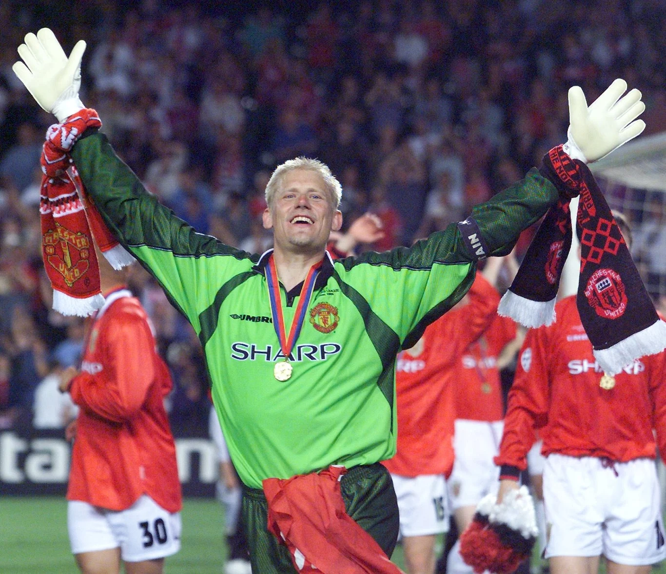 Peter Schmeichel w barwach Manchesteru United