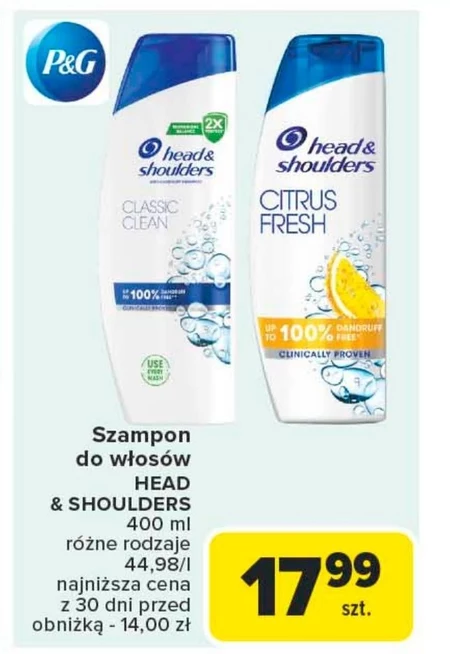 Head & Shoulders Sensitive Scalp Codzienny Szampon Przeciwłupieżowy 400 ml