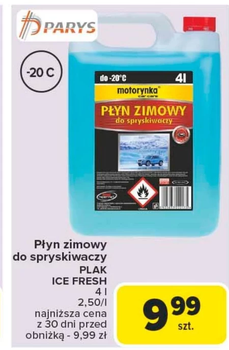 Płyn do spryskiwaczy zimowy