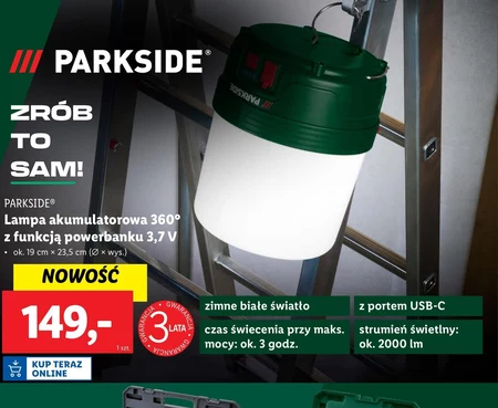 Lampa akumulatorowa Parkside