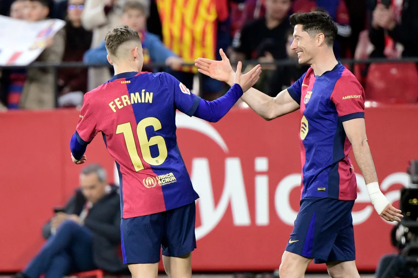 Fermin Lopez i Robert Lewandowski