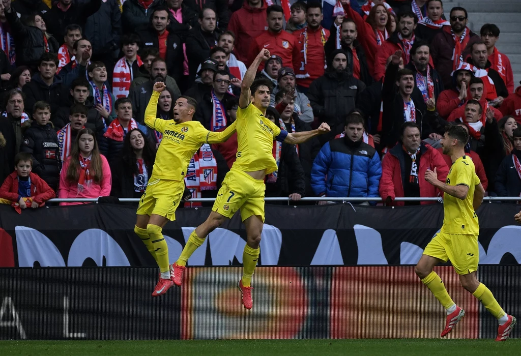 Piłkarze Villarreal CF celebrują zdobycie bramki w La Liga 