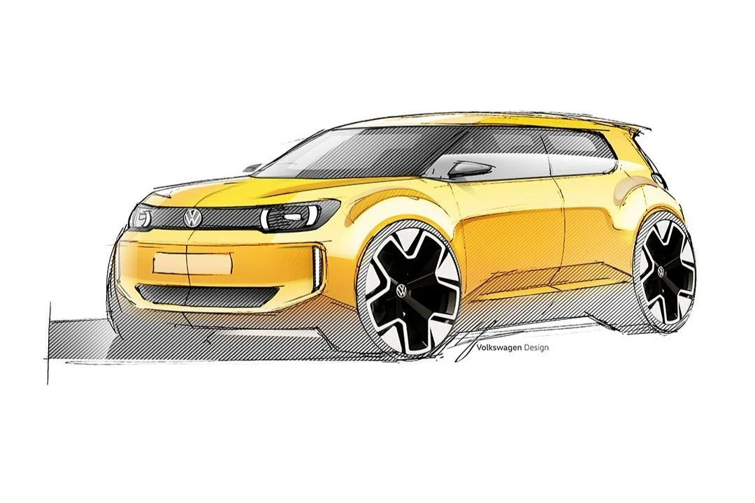 Szkic koncepcyjnej wersji modelu ID.EVERY 1.