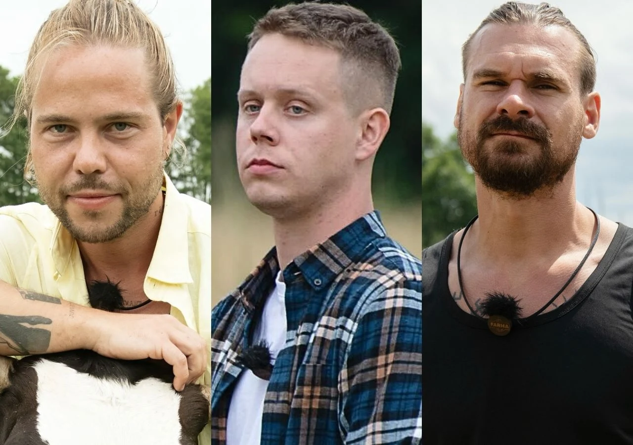 Uczestnicy "Farmy": Ananas, Erwin i Michał