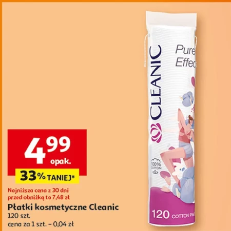 Płatki kosmetyczne Cleanic pure