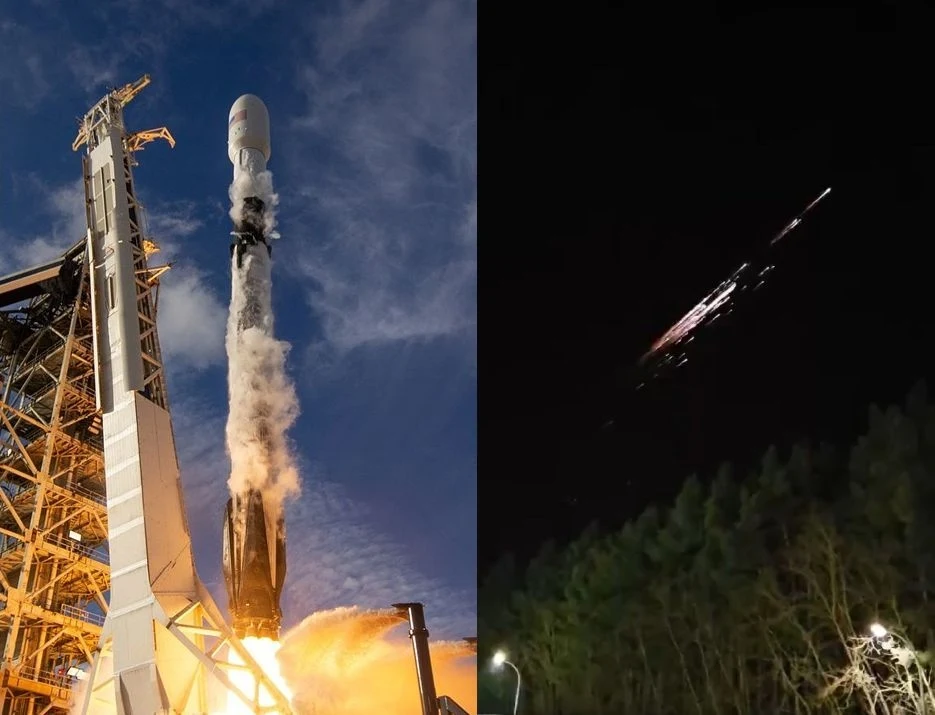 Pokaz na niebie nad Polską. To najpewniej szczątki drugiego stopnia rakiety Falcon 9 płonące w atmosferze Pokaz na niebie nad Polską. To najpewniej szczątki drugiego stopnia rakiety Falcon 9 płonące w atmosferze