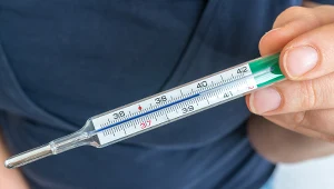 Rumień zakaźny i rumień nagły to choroby, w których dochodzi do podwyższenia temperatury ciała