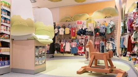 W drogerii dm znajdziemy bujanego konika oraz małe wózki zakupowe dla dzieci! 