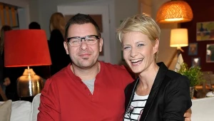 Tomasz Karolak i Małgorzata Kożuchowska na planie "rodzinki.pl"