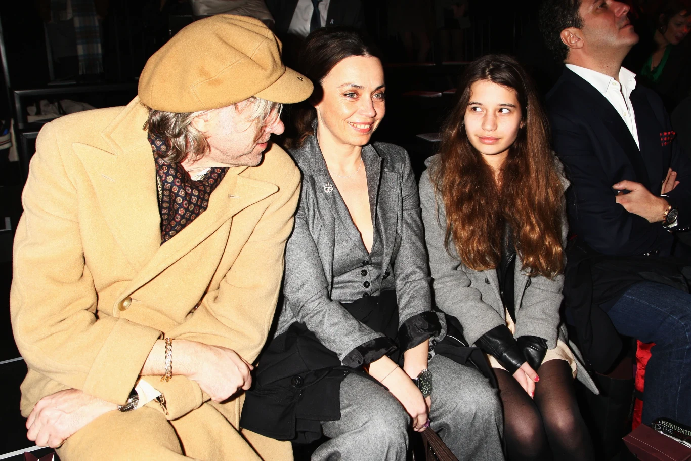 Bob Geldof, Jeanne Marine i Tiger Lily Hutchence - Londyn, 18 lutego 2010 r.