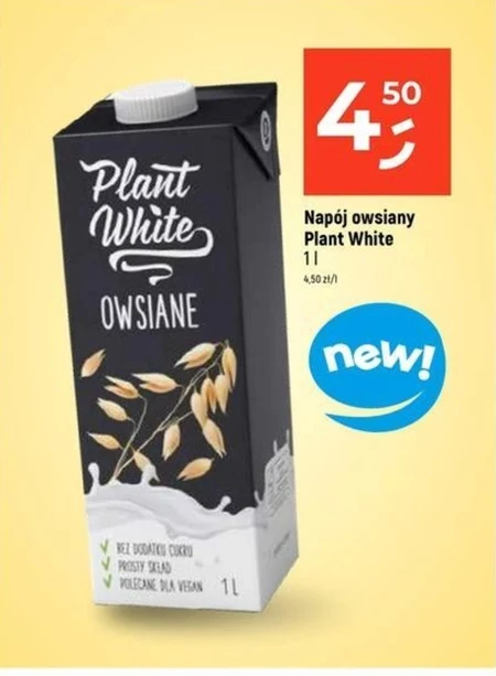 Napój owsiany Plant White