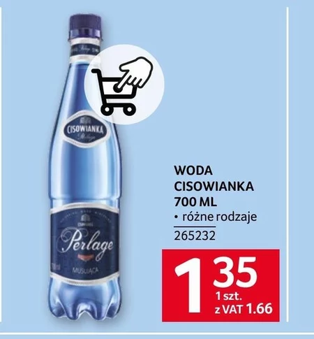 Cisowianka Perlage Naturalna woda mineralna musująca niskosodowa 700 ml
