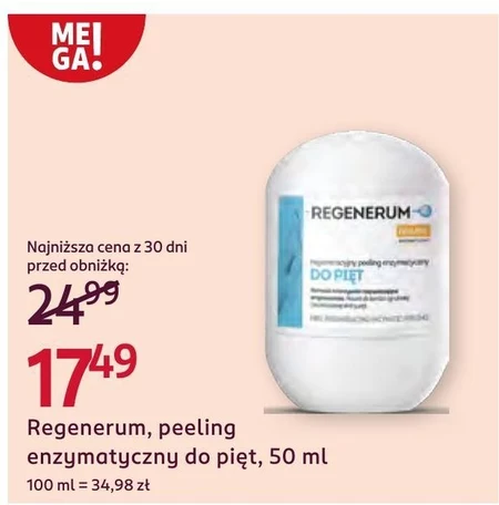 Peeling do stóp Regenerum