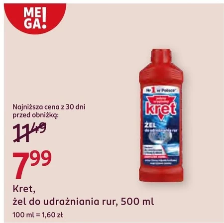 kret Żel do udrożniania rur 500 g