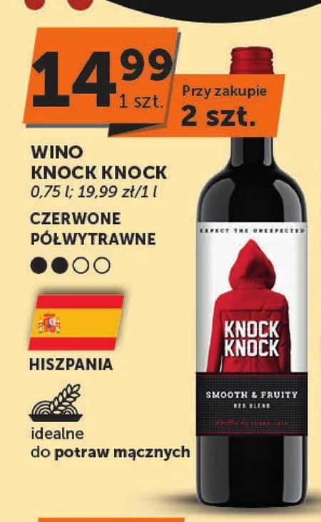 Wino półwytrawne Knock Knock