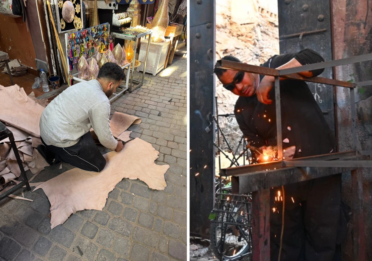 Na ulicy praca wre od świtu do zmierzchu