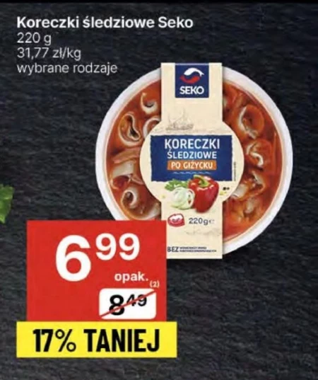 SEKO Koreczki śledziowe po giżycku 220 g