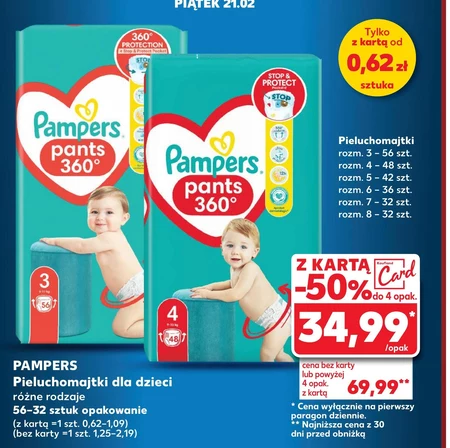 Pieluchomajtki Pampers