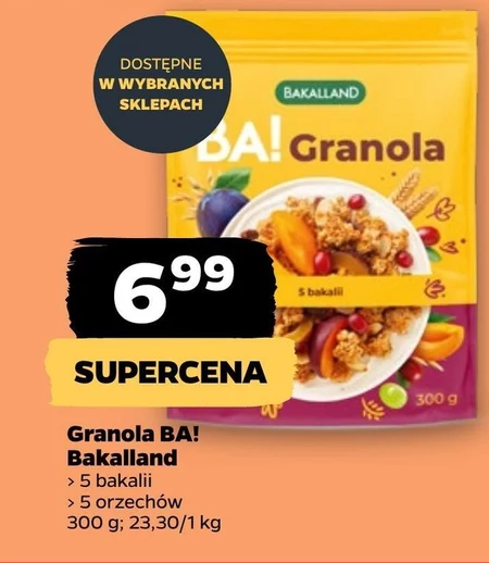Bakalland Ba! Granola 5 bakalii 300 g