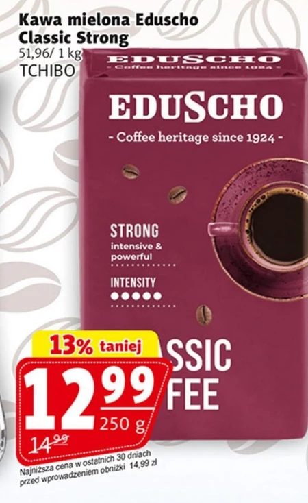 Eduscho Classic Coffee Strong Kawa palona mielona 250 g