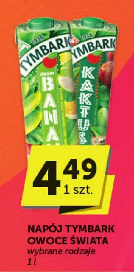 Tymbark Owoce Świata Napój wieloowocowy kaktus 1 l