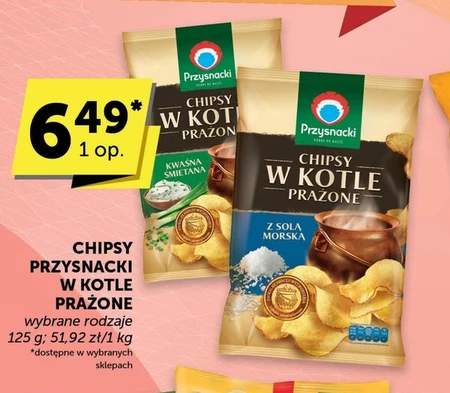 Przysnacki Chipsy w kotle prażone z solą morską 125 g