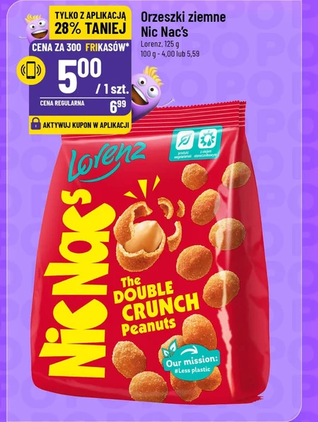 NicNac's Orzeszki ziemne w chrupiącej panierce 125 g