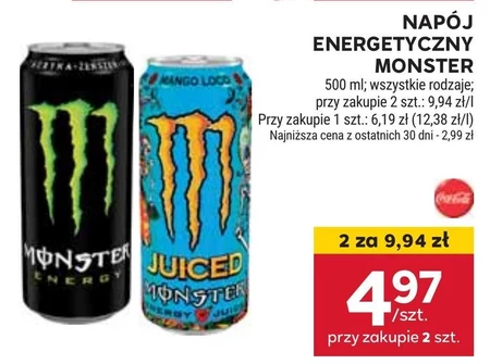 Napój energetyczny Monster