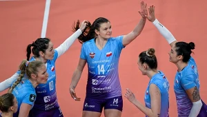 Monika Fedusio (nr 14) poprowadziła DevelopRes Rzeszów do ćwierćfinału Ligi Mistrzyń