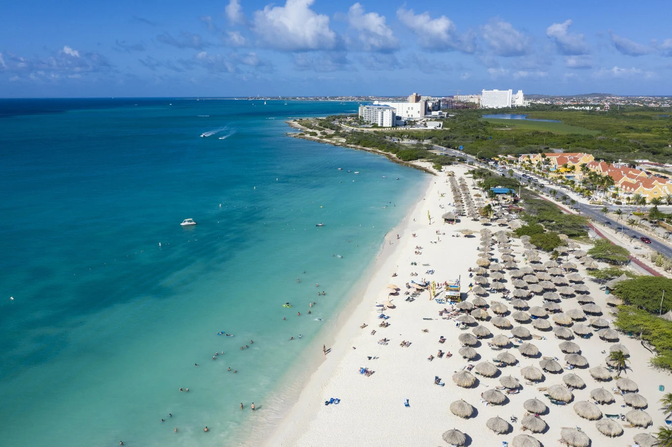 Eagle Beach na Arubie Eagle Beach na Arubie