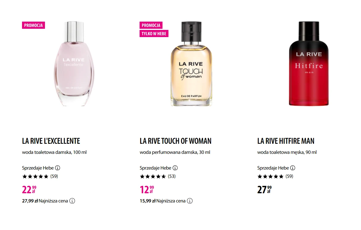 Szał w Hebe! Te zapachy od La Rive pachną jak luksusowe oryginały, a są teraz przecenione w Hebe!