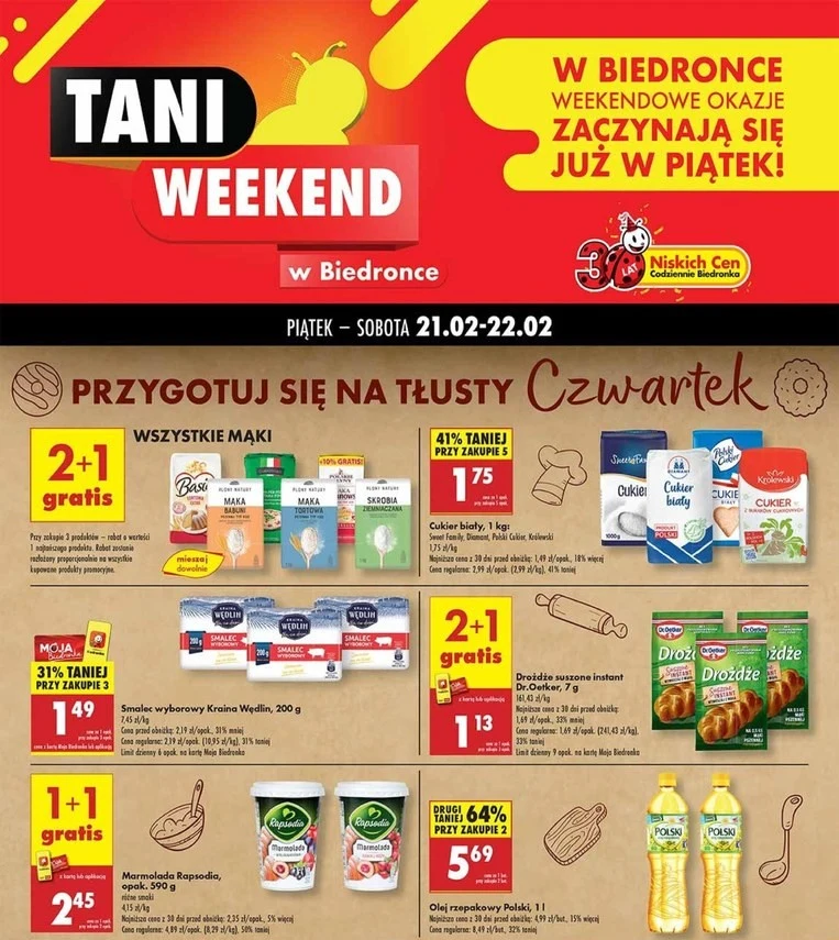 Składniki na pączki zdecydowanie taniej w Biedronce! Składniki na pączki zdecydowanie taniej w Biedronce!