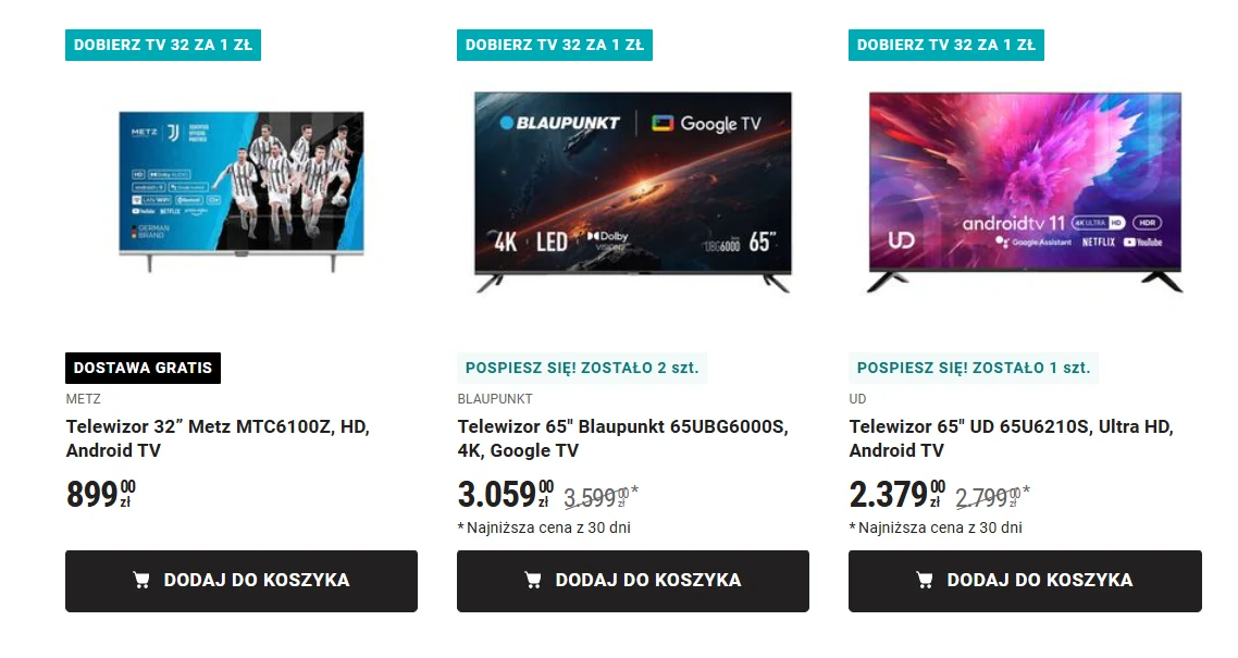 Ludzie już wykupują! Telewizory w Biedronce można zgarnąć prawie za darmo! Ludzie już wykupują! Telewizory w Biedronce można zgarnąć prawie za darmo!