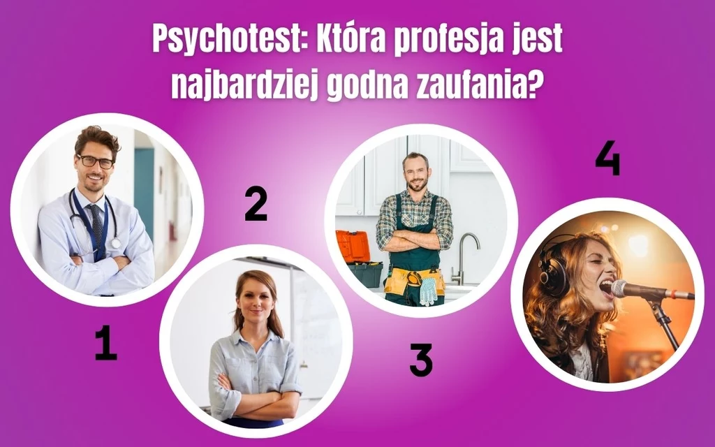 Test osobowości: Wybierz profesję najbardziej godną twojego zaufania