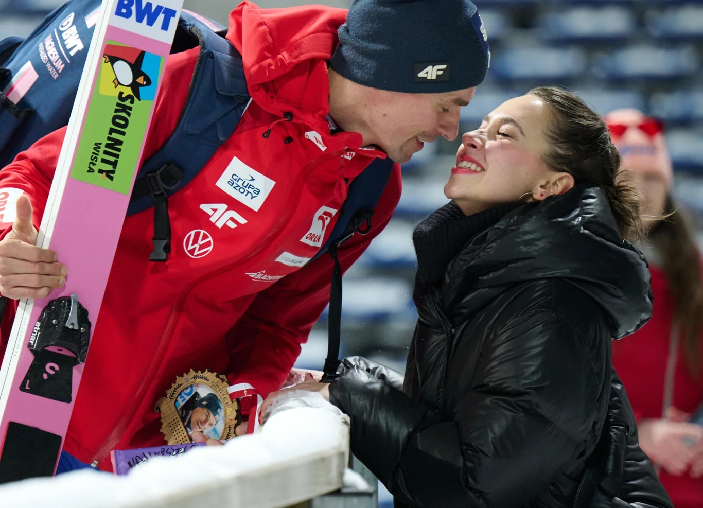 Piotr Żyła i Marcelina Ziętek
