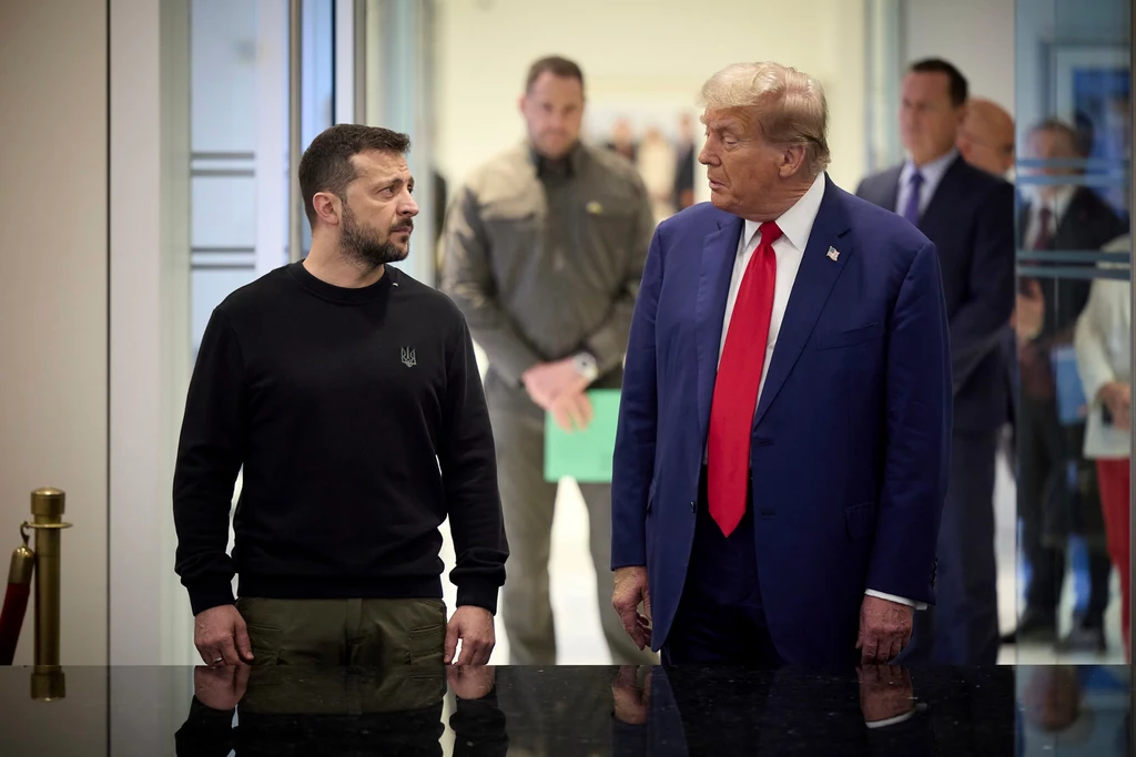 Prezydent Ukrainy Wołodymyr Zełenski i prezydent USA Donald Trump Prezydent Ukrainy Wołodymyr Zełenski i prezydent USA Donald Trump