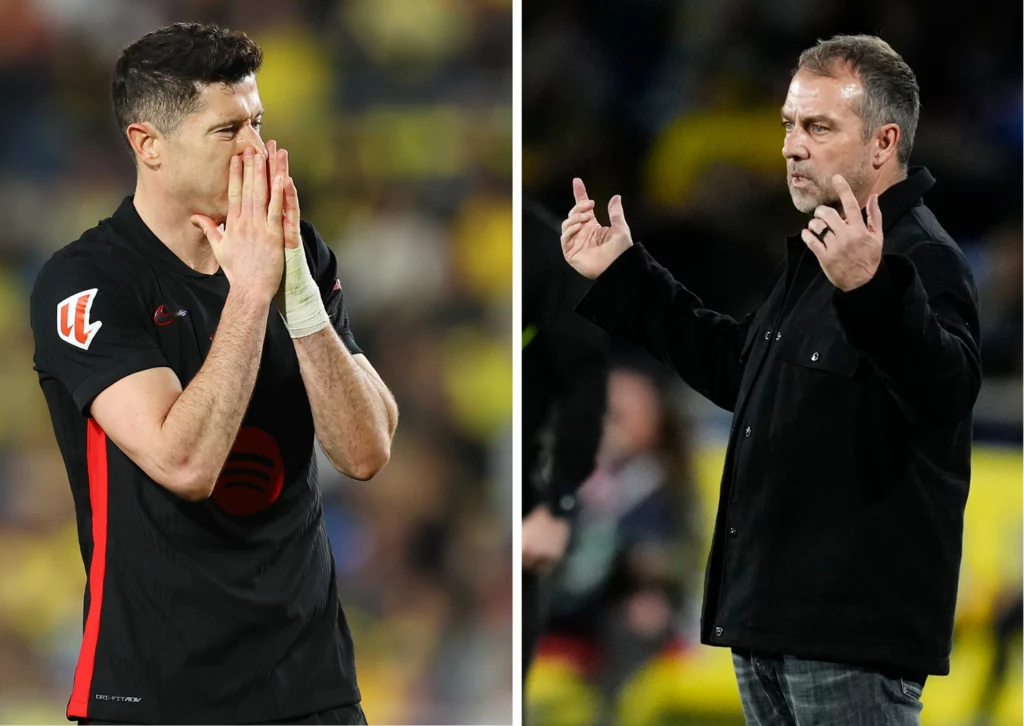 Robert Lewandowski i Hansi Flick Robert Lewandowski i Hansi Flick
