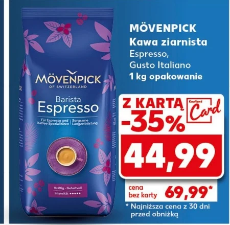 MÖVENPICK Espresso Kawa palona ziarnista 1000 g