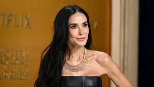 Demi Moore cała w czerni. Zwyciężczyni gali oczarowała zebranych