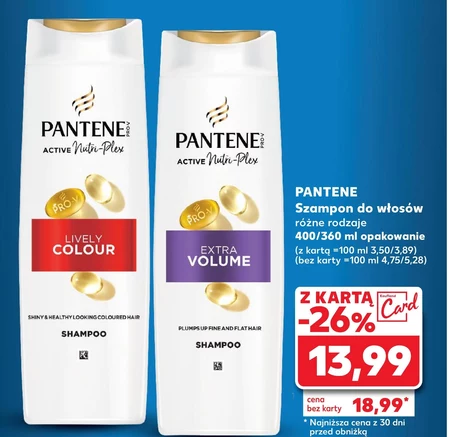 Szampon Pantene Pro-V Lively Color, formuła Pro-V + antyoksydanty, do włosów farbowanych, 400 ml