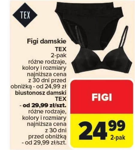 Figi damskie TEX