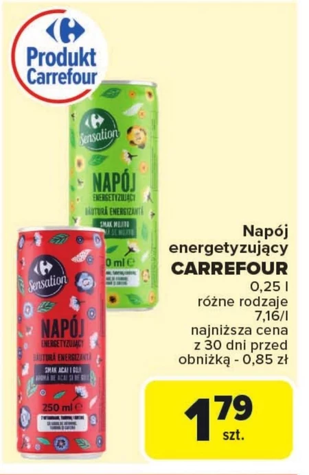 Napój energetyczny Carrefour