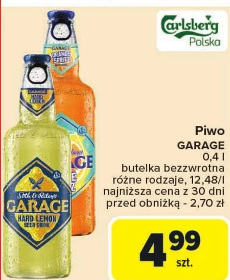 Seth & Riley's Garage Energy Bezalkoholowy energetyzujący napój piwny o smaku mango 400 ml