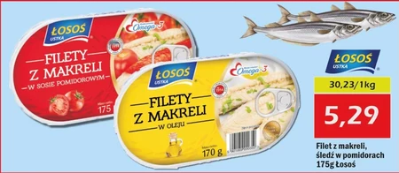 Łosoś Ustka Filety z makreli w oleju 170 g