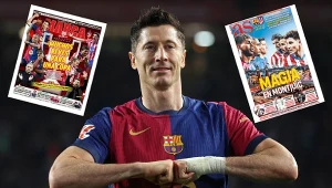 Robert Lewandowski jest w centrum uwagi przed meczem FC Barcelona - Atletico Madryt