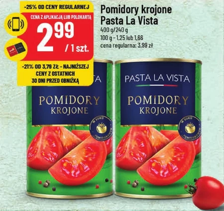 Pomidory krojone Pasta La Vista