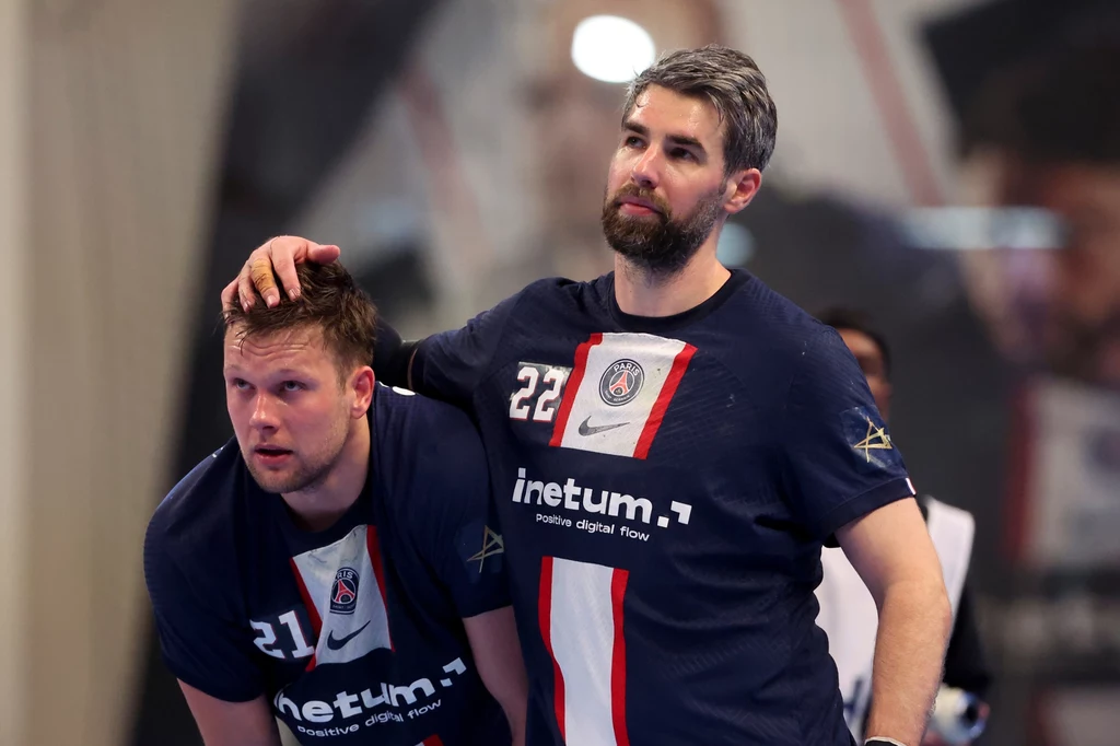 Kamil Syprzak i Luka Karabatić w brawach PSG Kamil Syprzak i Luka Karabatić w brawach PSG